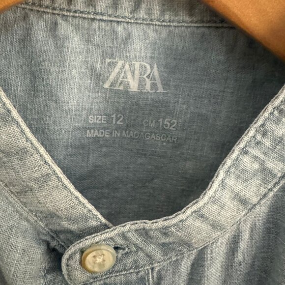 Big Boys Mandarin Collar Shirt - Picture 4 of 5